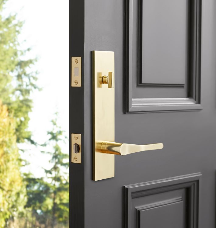 Rounded Brass Hardware, Front Door Hardware