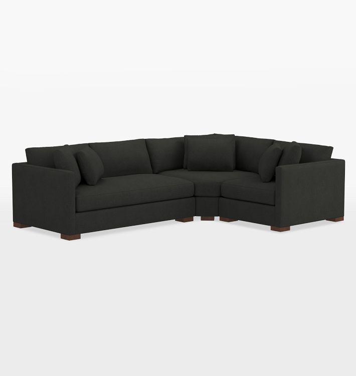 Wrenton 3-Piece Bench Cushion Arm Sofa with Wedge Corner