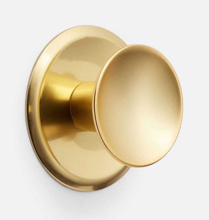 Dish Cabinet Knob with Round Backplate