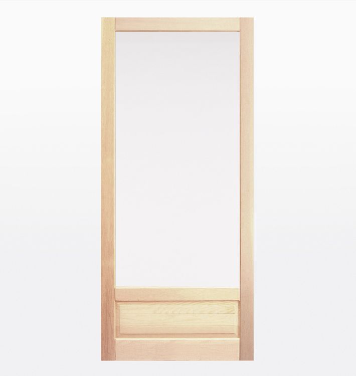 Fir Screen Door with Low Single Panel