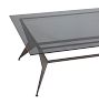 Angular Coffee Table with Smoked Glass Top