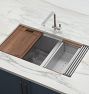 Roma Single Stainless Steel Workstation Kitchen Sink