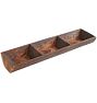 Three Compartment Turkish Wooden Dough Tray