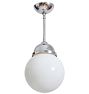 Chrome Plated 1930s Globe Pendant