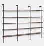 Holgate Triple Modular Shelving Set with 72&quot; Rails