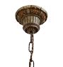 Vintage 6-Light Bare Bulb Chandelier by Riddle