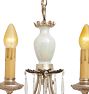 Vintage Classical Revival Silver Plated Candle Chandelier
