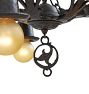 Vintage Romance Revival Bare Bulb Chandelier