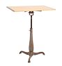 Vintage Adjustable Pedestal Base Drafting Table