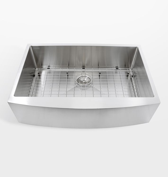 Bass Apron Front Stainless Steel Single Kitchen Sink
