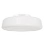 14&quot; Opal Low Profile Schoolhouse Drum Shade, 6&quot; Fitter