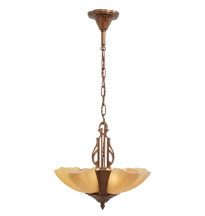 Art deco on sale chandelier vintage