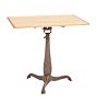 Vintage Adjustable Pedestal Base Drafting Table