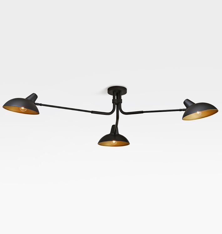 Brendle 3-Arm Semi-Flush Chandelier