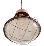 Large Industrial Caged Lens Pendant