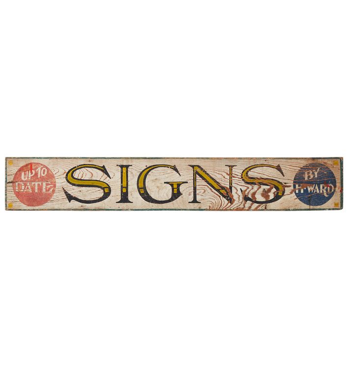 Hand-Painted &quot;Signs&quot; Meta-Sign