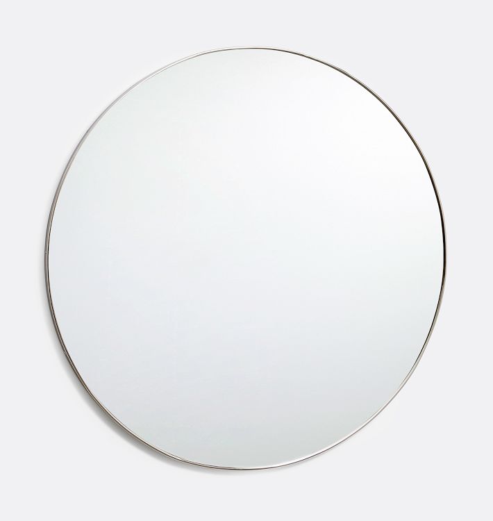 Round Metal Framed Mirror