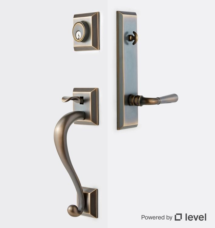 Coleman Exterior Classic Lever Tube Latch Door Set with Level Bolt, Smart home technology