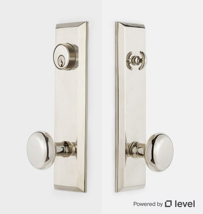 Putman Exterior 2-1/4&quot; Brass Door Set with Level Bolt, Smart home technology