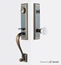 Putman Exterior Crystal Octogonal Knob Tube Latch Door Set with Level Bolt, Smart home technology