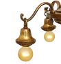 Vintage 4-Light Bare Bulb Chandelier