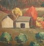 Vintage Fall Landscape Painting