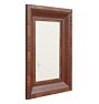 Vintage Wood-Framed Wall Mirror