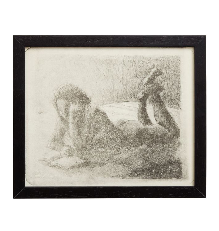 Vintage Female Nude Etching