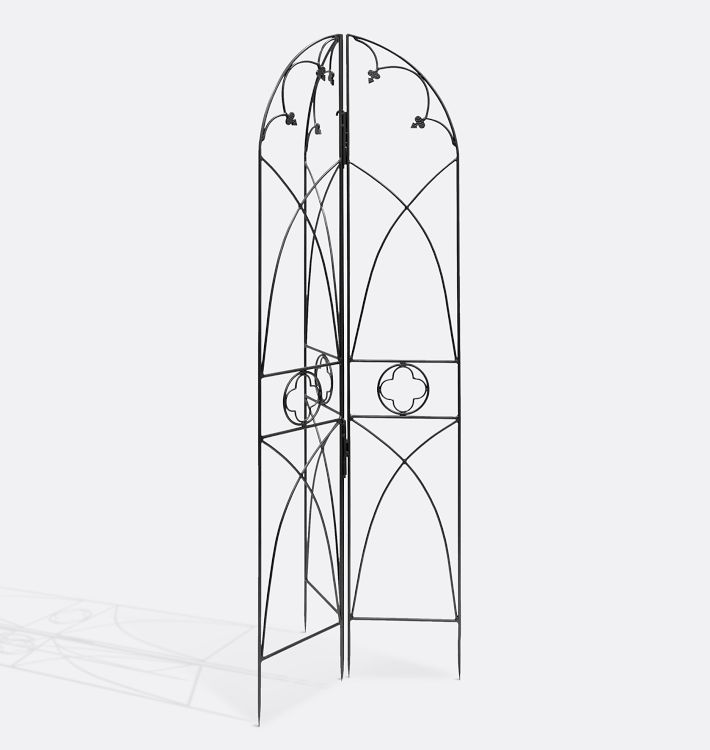 Quatrefoil Iron Trellis