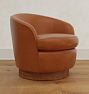 Roslyn Leather Swivel Chair