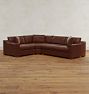Sublimity Leather 3-Piece Arm Sofa with Wedge Corner