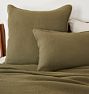 Coyuchi Organic Cascade Matelasse Cotton Blanket &amp; Shams