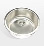 Haynes Round Kitchen Prep Sink, 18&quot; x 8&quot;