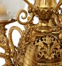 Spectacular Victorian Gas/Electric Chandelier with Dragon Motif