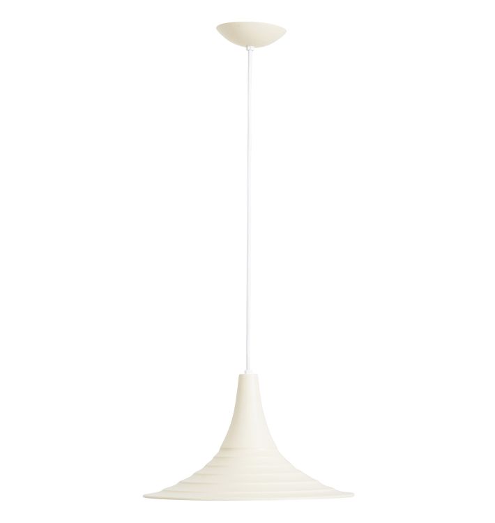 Mid-Century Cord Pendant with Stepped Cone Shade
