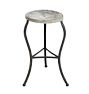 Vintage Three-Legged Steel Stool with Ball and Claw Feet