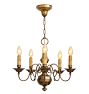 Vintage Colonial Revival Candle Chandelier