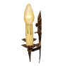 Vintage Gothic Revival Double Candle Sconce