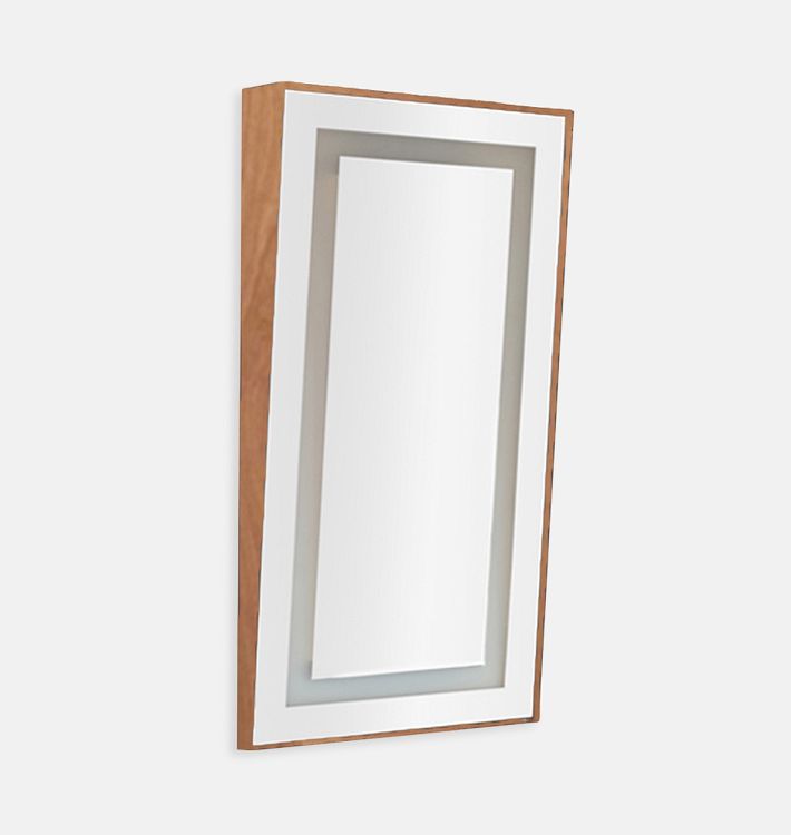 Angled LED ADA Mirror