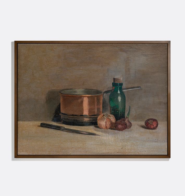 Still Life With Pot Framed Reproduction Wall Art Print