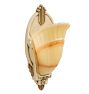 Vintage Single Art Deco Slipper Shade Sconce