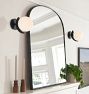 Arched Wide Metal Frame Mirror