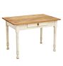 Vintage Turned Leg Kitchen Table with Two-Board Top