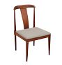 Vintage Reupholstered Teak Dining Chair
