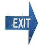 Vintage Steel EXIT Arrow Sign