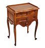 Antique Louis XV-Style 2-Drawer Side Table