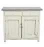 Vintage Sideboard with Galvanized Steel Top