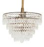 Vintage Classical Revival Tiered Crystal Chandelier