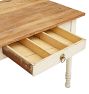 Vintage Turned Leg Kitchen Table with Two-Board Top