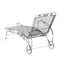 Beautifully Weathered Steel Outdoor Chaise Lounge